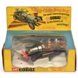 A Corgi Toys Chitty Chitty Bang Bang (266). Boxed with inner packing 'cloud' etc, some wear/