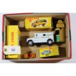 5 Dinky Toys. Austin Seven Countryman (199). In light blue with red interior, boxed. Bedford