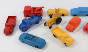 10 Tomte-Lardal and similar moulded plastic vehicles. Of basic construction, manufactured in W.