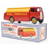 A Dinky Toys A.E.C Tanker. 991. In the red and yellow livery of 'Shell Chemicals'. With yellow