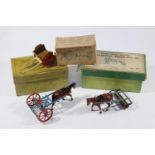 3x Britains Home Farm Series sets. A Horse Roller (9F) comprising horse, roller and driver. A