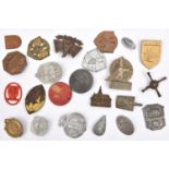 23 various Third Reich May Day, Worker's Day, Gau Day, Hitler Youth and other aluminium, pressed tin