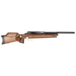 A good .177" Whiscombe JW50FB underlever target air rifle, number 0014, deep mirror blued finish,