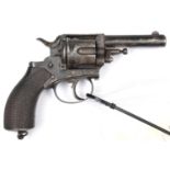 A de-activated 6 shot .380" Webley RIC style DA revolver, number 5562, round barrel 3", with