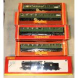 11x Hornby OO gauge BR(S)/Southern Railway items. Including; a BR Class Q1 0-6-0 tender