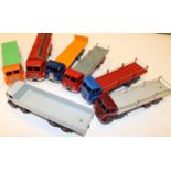 7 Dinky Supertoys Foden Trucks for restoration. 2x DG - wagon and a flatbed. Plus 5x FG- 3x flatbeds