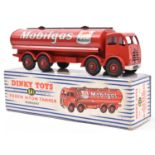 Dinky Supertoys Foden Mobilgas tanker (941). FG type Foden in red livery. Boxed. Vehicle VGC-Mint,
