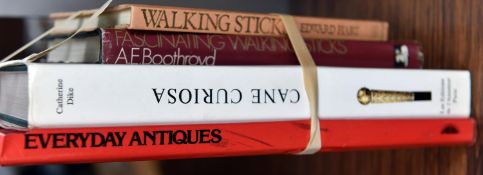 "Fascinating Walking Sticks" by Boothroyd, illus, 1973, in DW; "Everyday Antiques" fully colour