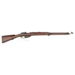 A de-activated 6.5mm Romanian Mannlicher Model 1893 bolt action service rifle, number Z373a, the