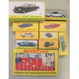 10 Atlas 'French' Dinky. Citroen Presidentielle (1435). Citroen DS19 (24CP) green/white example.