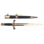 A Third Reich 1st pattern Luftwaffe officer's dagger, the blade having SMF maker's mark and