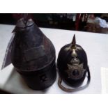 A post 1911 officer's blue cloth spiked helmet of Alexandra, Princess of Wales's Own (Yorkshire