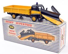 Dinky Supertoys Guy Warrior Snow Plough (958). Example in black and yellow. Boxed. Contents VGC-