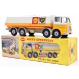 Dinky Supertoys Leyland Octopus Shell BP tanker (944). In yellow and white Shell BP livery with grey
