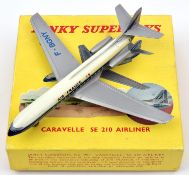 Dinky Supertoys Caravelle SE 210 Airliner (997). In silver, white and blue Air France livery, F-