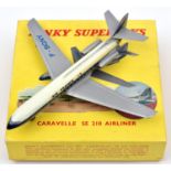 Dinky Supertoys Caravelle SE 210 Airliner (997). In silver, white and blue Air France livery, F-