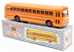 Dinky Supertoys Wayne School Bus (949). In dark yellow with red lining and wheels. Boxed, minor
