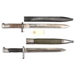 A Spanish M1893 bayonet, by Simson, Suhl, in scabbard, and an Austrian export M1898 Mauser