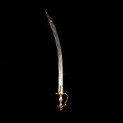 A scarce Indian Rajasthani double sword tulwar. Whereby 2 swords slot together to form a single