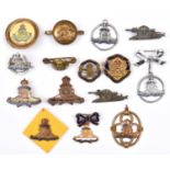 15 different R Artillery sweethearts, badges, pendants, tie pins, etc, most featuring the cannon