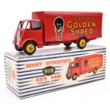 Dinky Supertoys Guy Van, Robertson's Golden Shred (919). In red livery with yellow wheels. Boxed,