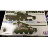 A Tamiya 1:25 scale British Army Centurion Tank Mk111. (30614/4500). Unmade, as new boxed,