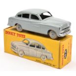 French Dinky Toys Ford Vedette 54 (24X). With grey body and wheels. Boxed, minor wear/damage.