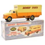 Dinky Supertoys Bedford Pallet Jekta Van (930). In 'Dinky Toys' yellow and orange livery, complete