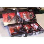 6x Star Wars Black Series 6 inch action figures. Including; Kylo Ren (Starkiller Base). Rey (