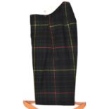 A pair of officers tartan trews of The Royal Scots, tailor's label inside with owner's name "A