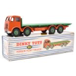 Dinky Supertoys Foden Flat Truck (902). An FG second type example with orange cab and chassis and