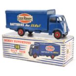 Dinky Supertoys Guy Van, Ever Ready (918). Second type cab/body in dark blue livery with red