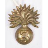 An OR's WM grenade cap badge of the 3rd London Rifle Vols. GC Plate 7
