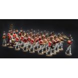 The Band of the 3rd or Scots Regiment of Foot Guards c 1815, 85mm figures cast in pewter from the