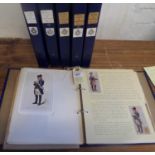 6 binders: Royal Corps of Transport, vols 1 to 6 including 16 watercolour plates. GC See important