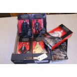 7x Star Wars Black Series 6 inch action figures. Including; 43 Darth Vader, 44 Rey (Jedi