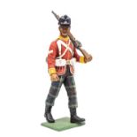 A Stadden figure: Corporal Highland Light Infantry shouldering rifle, 10" high. VGC Plate 4