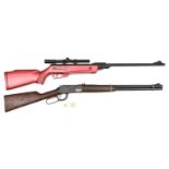 A .177" Spanish Gamo Spectre break action air rifle, number 2197094, with metallic pink finish alloy