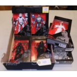 7x Star Wars Black Series 6 inch action figures. Including; 03 Kylo Ren, 15 Jango Fett, 16 First