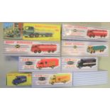 6 Atlas Dinky & 3 Dan-Toys Dinky. Guy Van, Heinz (920). Leyland Octopus Wagon (934) in yellow and