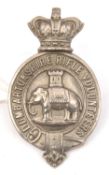 A Vic OR's WM glengarry badge of the Dumbartonshire Rifle Vols. GC Plate 1 .