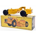 A scarce Budgie Toys Euclid 21 Yard Scraper (282). In bright yellow with black plastic wheels/tyres.