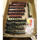 11x OO gauge railway items by Hornby Hobbies, Bachmann, etc. 3x BR locomotives; a Class N15 4-6-0