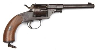 A German 6 shot 10.6mm Model 1879 single action ordnance revolver, 13½" overall, barrel 7" with