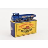 A Matchbox Series ERF 68G Transport Truck (20b). In dark blue with 'Ever Ready for Life' decals to