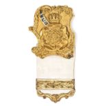 An officer's gilt special pattern shoulder belt plate of The 7th (or Royal Fusiliers) c 1850,