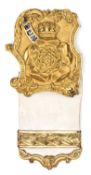 An officer's gilt special pattern shoulder belt plate of The 7th (or Royal Fusiliers) c 1850,