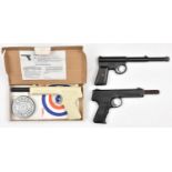 A .177" Phoenix G50 pop out air pistol, with rare white lacquered factory finish, GWO & C, in its