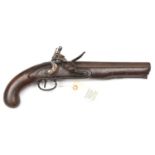 A scarce .75" Tower modified 1796 pattern flintlock holster pistol to the Royal Dragoons, the barrel