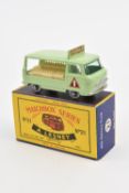 A Matchbox Series Commer Milk Float (21c). In light green with 'Drink More Milk' decal to roof and